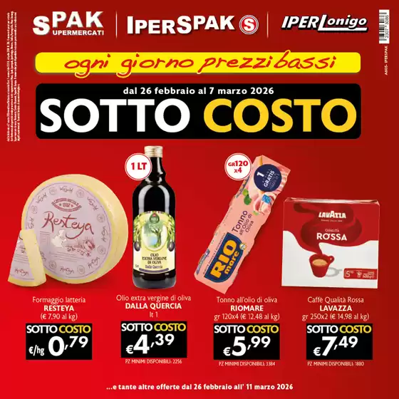 Volantino IperSpak | Sotto costo | 2026-02-26T00:00:00.000Z - 2026-03-07T00:00:00.000Z