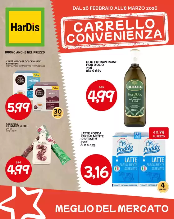 Volantino Hardis | Carrello convenienza | 2026-02-26T00:00:00.000Z - 2026-03-08T00:00:00.000Z