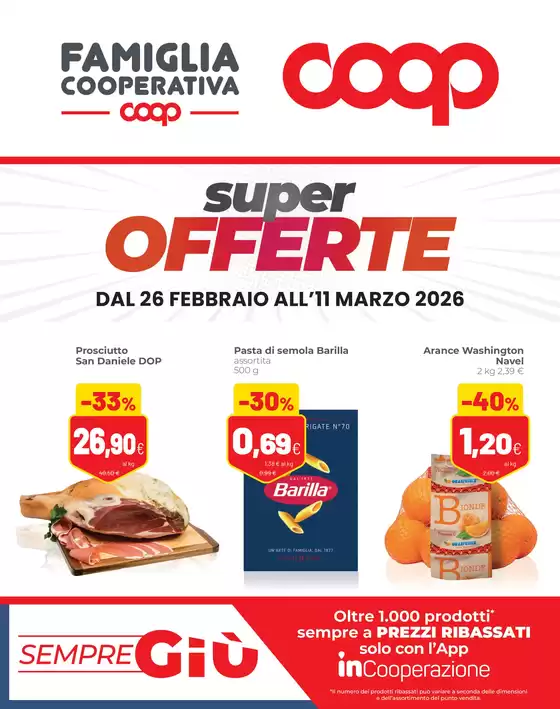 Volantino Coop | Super offerte | 2026-02-26T00:00:00.000Z - 2026-03-11T00:00:00.000Z
