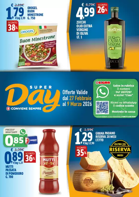Volantino Superday | Offerte valide dal 27 febbraio al 9 marzo 2026 | 2026-02-27T00:00:00.000Z - 2026-03-09T00:00:00.000Z
