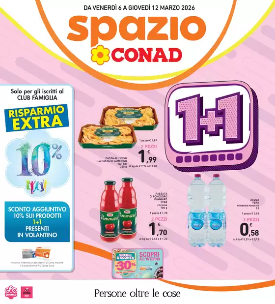 Volantino Spazio Conad a Fermo | 1+1 | 2026-03-06T00:00:00.000Z - 2026-03-12T00:00:00.000Z