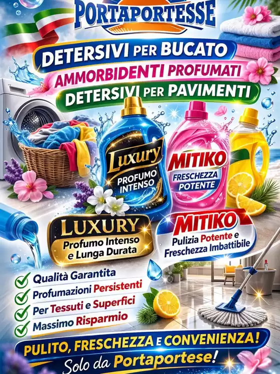 Volantino Mercato Porta Portese a Maddaloni | Detersivi per Pavimenti | 2026-02-27T00:00:00.000Z - 2026-03-08T00:00:00.000Z