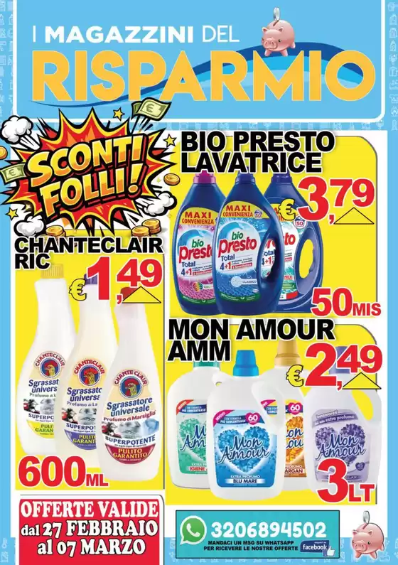 Volantino Magazzini del Risparmio a Maddaloni | Sconti folli! | 2026-02-27T00:00:00.000Z - 2026-03-07T00:00:00.000Z