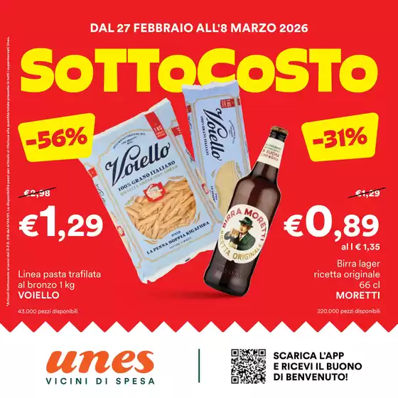 Volantino Unes a Caslino d'Erba | Sottocosto | 2026-02-27T00:00:00.000Z - 2026-03-08T00:00:00.000Z