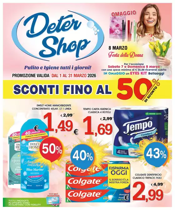 Volantino Deter Shop a Pianezza | Sconti fino al 50% | 2026-03-02T00:00:00.000Z - 2026-03-31T00:00:00.000Z