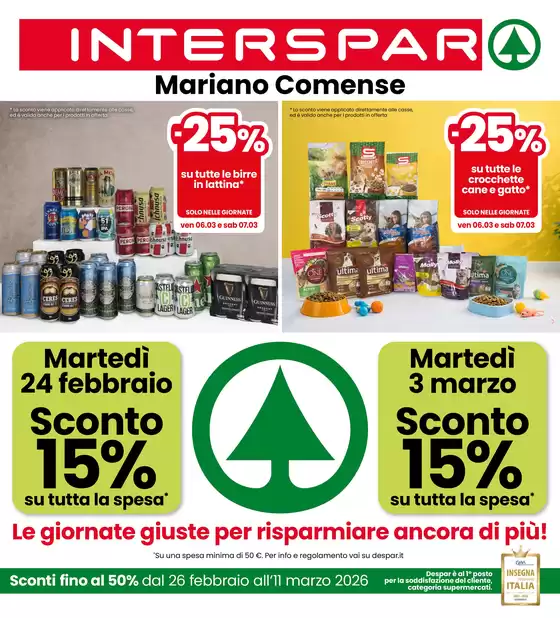 Volantino Interspar | Sconti fino al 50% | 2026-02-26T00:00:00.000Z - 2026-03-11T00:00:00.000Z