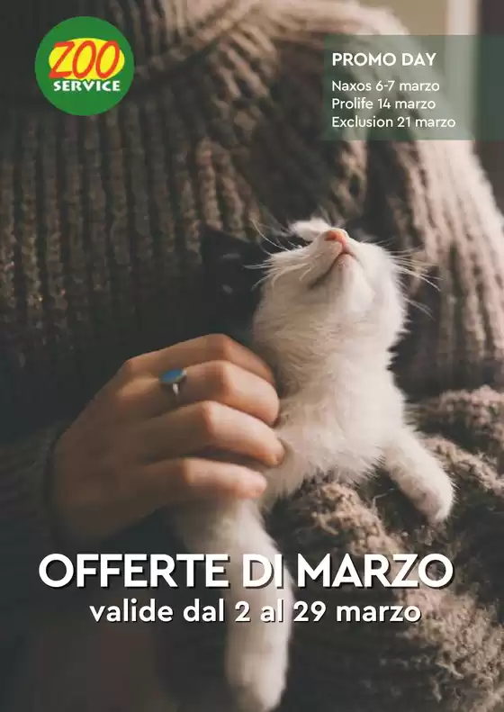 Volantino Zoo Service | Volantino Zoo Service | 2026-03-02T00:00:00.000Z - 2026-03-29T00:00:00.000Z