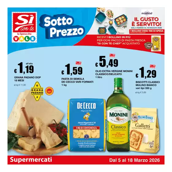 Volantino Si con te supermercati | Sotto prezzo | 2026-03-05T00:00:00.000Z - 2026-03-18T00:00:00.000Z