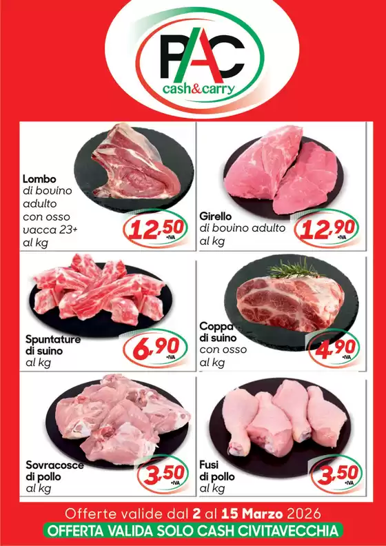 Volantino Pac Cash&Carry | Offerte fresco | 2026-03-02T00:00:00.000Z - 2026-03-15T00:00:00.000Z