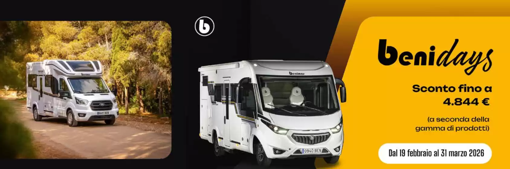 Volantino Camping Sport Magenta | Benidays | 2026-03-03T00:00:00.000Z - 2026-03-31T00:00:00.000Z