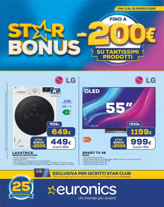 Volantino Euronics | Star Bonus | 2026-03-05T00:00:00.000Z - 2026-03-18T00:00:00.000Z