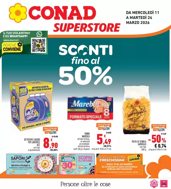 Volantino Conad Superstore a San Giorgio Ionico | Sconti fino al 50% | 2026-03-11T00:00:00.000Z - 2026-03-24T00:00:00.000Z