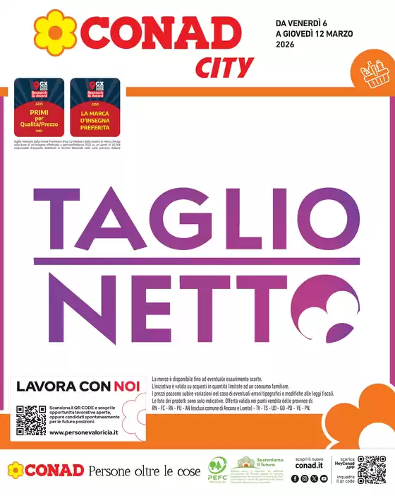 Volantino Conad City | Taglio netto | 2026-03-06T00:00:00.000Z - 2026-03-12T00:00:00.000Z