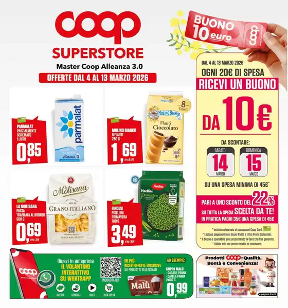 Volantino Superstore Coop | OFFERTE DAL 4 AL 13 MARZO 2026 | 2026-03-04T00:00:00.000Z - 2026-03-13T00:00:00.000Z
