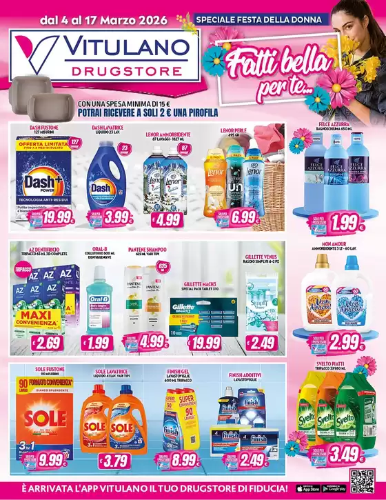 Volantino Vitulano Drugstore | Fatti bella per te... | 2026-03-04T00:00:00.000Z - 2026-03-17T00:00:00.000Z