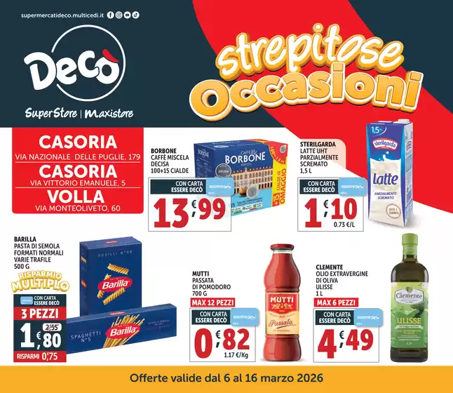 Volantino Decò | Strepitose occasioni | 2026-03-06T00:00:00.000Z - 2026-03-16T00:00:00.000Z