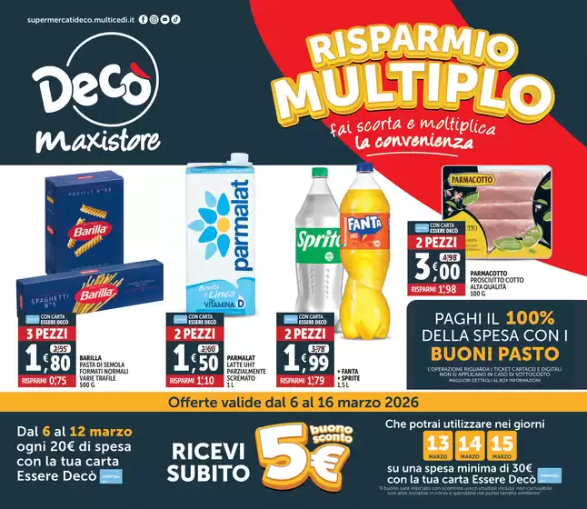 Volantino Decò | Risparmio multiplo | 2026-03-06T00:00:00.000Z - 2026-03-16T00:00:00.000Z