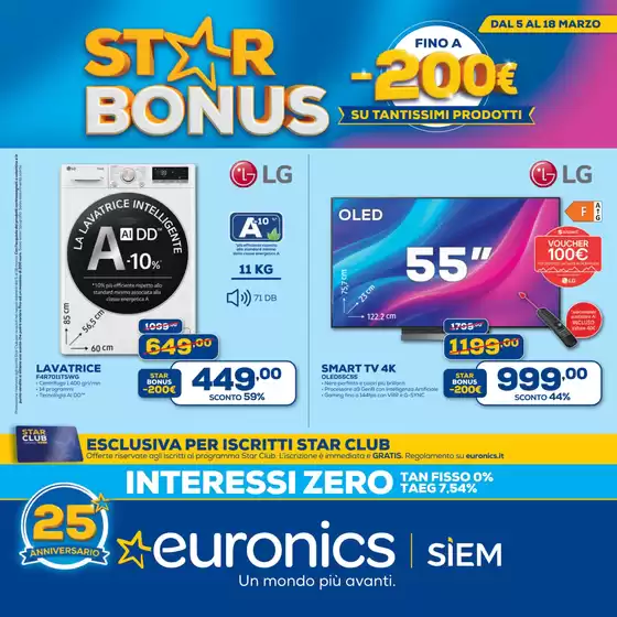 Volantino Euronics | Star Bonus! | 2026-03-05T00:00:00.000Z - 2026-03-18T00:00:00.000Z