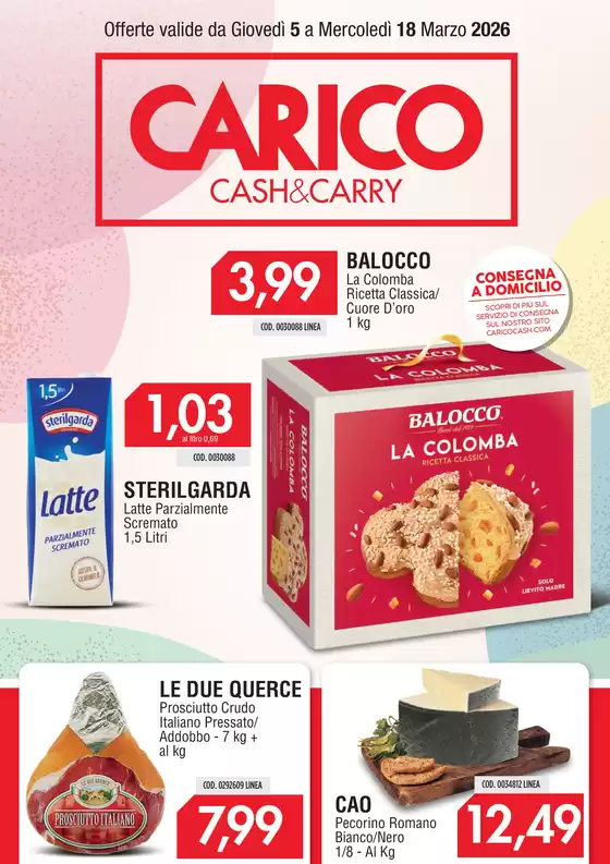 Volantino Carico Cash & Carry | Offerte | 2026-03-05T00:00:00.000Z - 2026-04-18T00:00:00.000Z