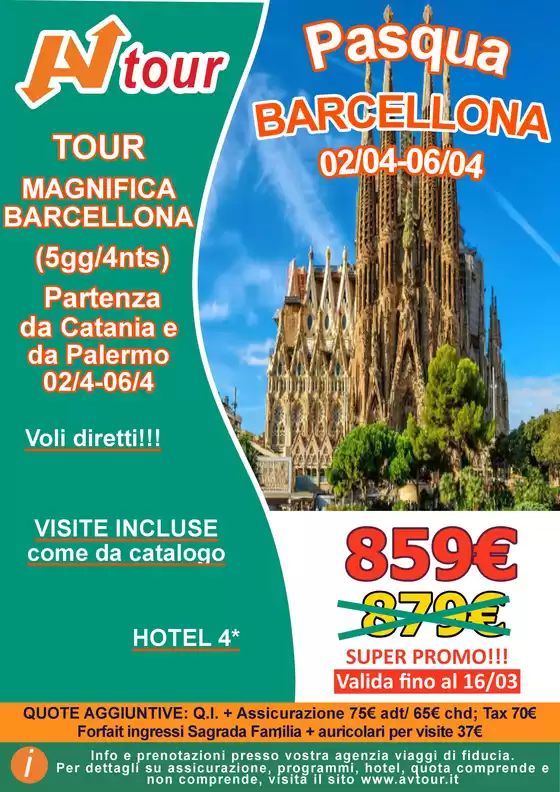 Volantino Av Tour | SUPERPROMO TOUR MAGNIFICA BARCELLONA | 2026-04-02T00:00:00.000Z - 2026-04-06T00:00:00.000Z