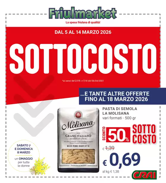 Volantino Friulmarket a Catania | Sottocosto | 2026-03-05T00:00:00.000Z - 2026-03-14T00:00:00.000Z
