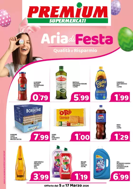 Volantino Premium Supermercati a Catania | Aria di Festa | 2026-03-05T00:00:00.000Z - 2026-03-17T00:00:00.000Z