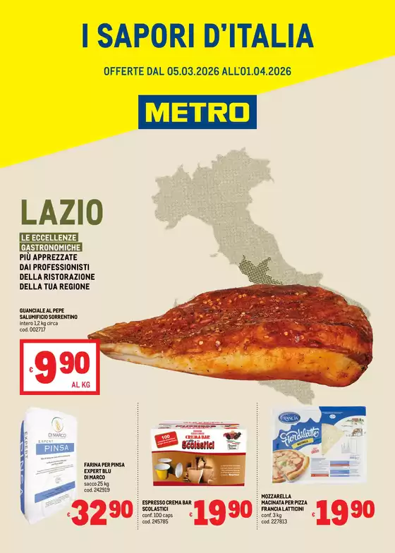 Volantino Metro a Mogliano Marche | Sapori dItalia - LAZIO | 2026-03-05T00:00:00.000Z - 2026-04-01T00:00:00.000Z