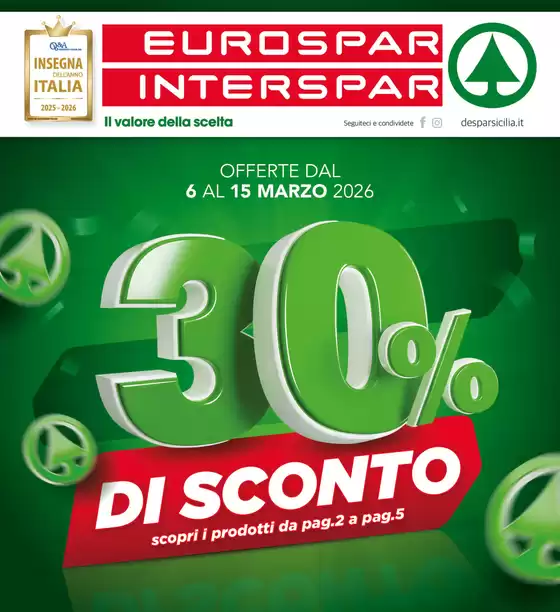 Volantino Interspar a Bellaria-Igea Marina | 30% di sconto | 2026-03-06T00:00:00.000Z - 2026-03-15T00:00:00.000Z