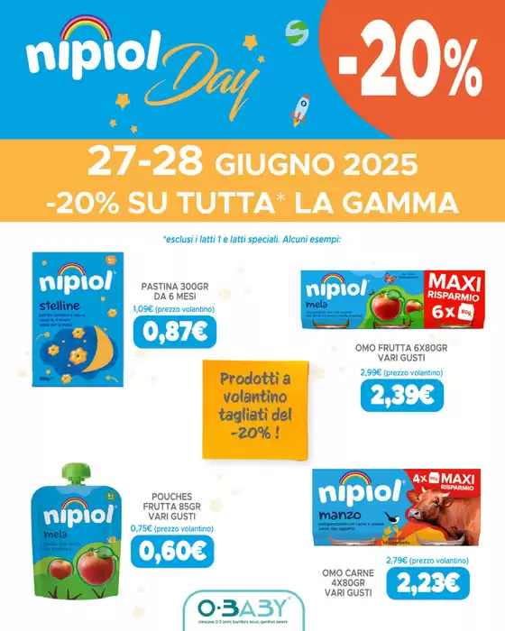 Volantino O-Baby a Empoli | O-Baby | 2026-03-07T00:00:00.000Z - 2026-03-07T00:00:00.000Z