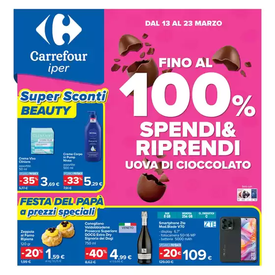 Volantino Carrefour Ipermercati | Super sconti | 2026-03-13T00:00:00.000Z - 2026-03-23T00:00:00.000Z