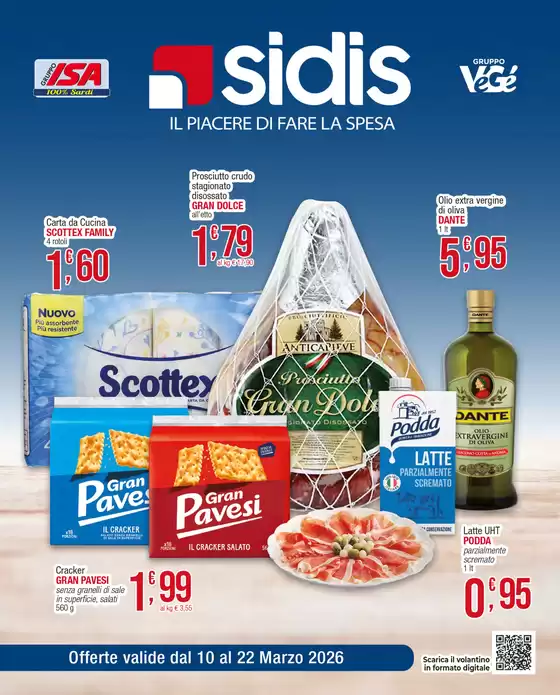 Volantino Sidis a Soresina | Il piacere di fare la spesa | 2026-03-10T00:00:00.000Z - 2026-03-22T00:00:00.000Z