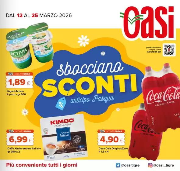Volantino Oasi a Revello | Sbocciano sconti | 2026-03-12T00:00:00.000Z - 2026-03-25T00:00:00.000Z
