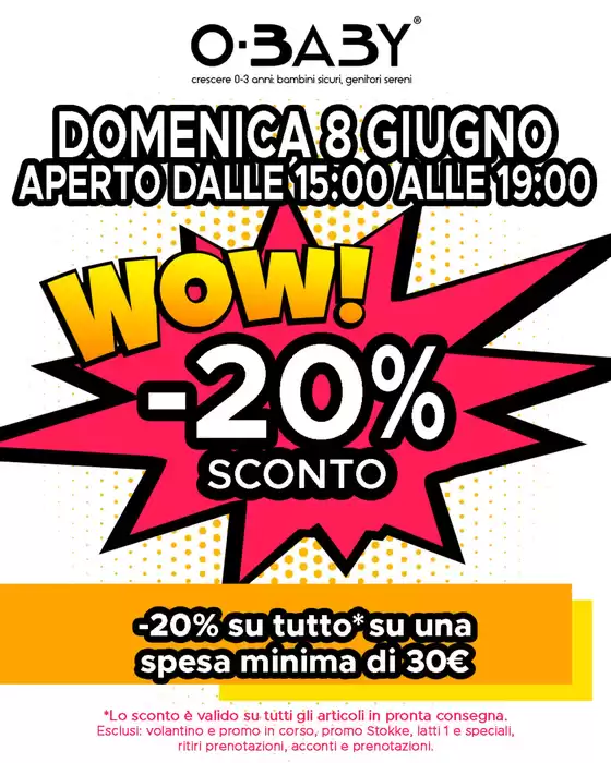 Volantino O-Baby a Livorno | O-Baby | 2026-03-12T00:00:00.000Z - 2026-03-12T00:00:00.000Z