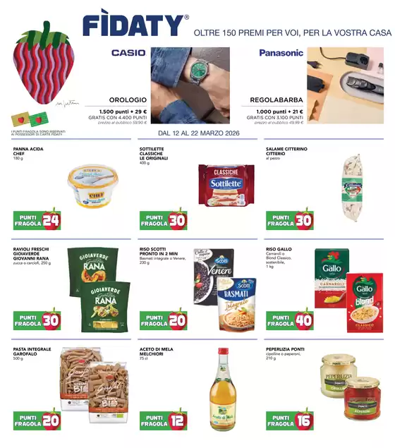 Volantino Esselunga a Sabaudia | Raccolta Punti Fragola | 2026-03-12T00:00:00.000Z - 2026-03-22T00:00:00.000Z
