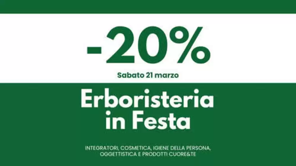 Volantino Biosapori a Lanuvio | -20% | 2026-03-21T00:00:00.000Z - 2026-03-21T00:00:00.000Z