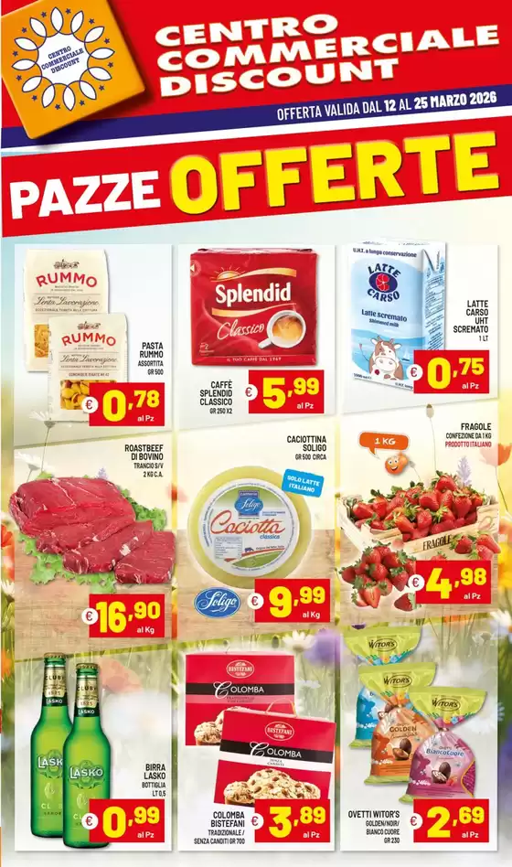 Volantino Centro Commerciale Discount a Samassi | Pazze offerte | 2026-03-12T00:00:00.000Z - 2026-03-25T00:00:00.000Z