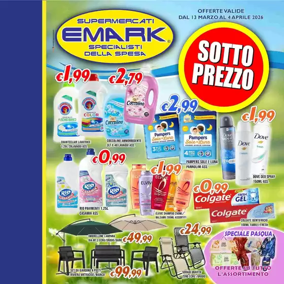 Volantino Supermercati Emark a Cosenza | Sottoprezzo | 2026-03-13T00:00:00.000Z - 2026-04-04T00:00:00.000Z