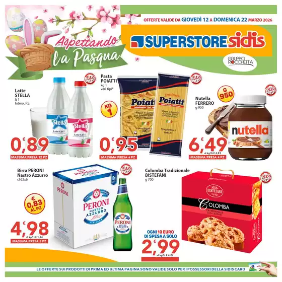 Volantino Sidis a Verbania | Aspettando la pasqua | 2026-03-12T00:00:00.000Z - 2026-03-22T00:00:00.000Z