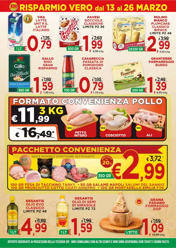 Volantino Jero Market a Verbania | RISPARMIO VERO dal 13 al 26 MARZO | 2026-03-13T00:00:00.000Z - 2026-03-26T00:00:00.000Z
