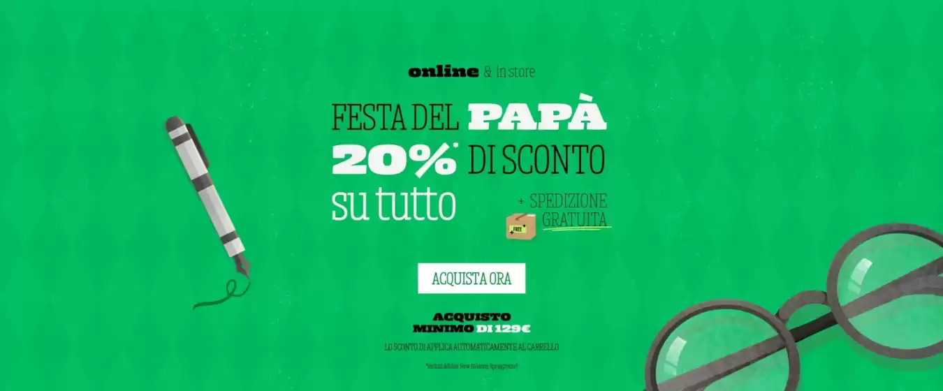 Volantino Nuvolari a Castenaso | Festa del papa 20% di sconto | 2026-03-13T00:00:00.000Z - 2026-03-19T00:00:00.000Z