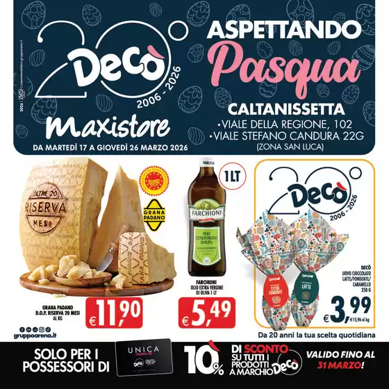 Volantino Decò a Formia | Aspettando Pasqua!! | 2026-03-17T00:00:00.000Z - 2026-03-26T00:00:00.000Z