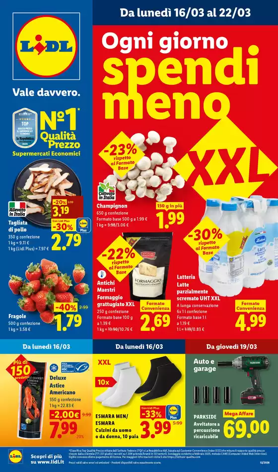 Volantino Lidl a Napoli | XXL | 2026-03-16T00:00:00.000Z - 2026-03-22T00:00:00.000Z