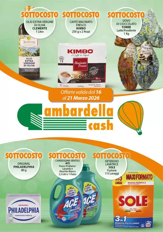 Volantino Gambardella Cash a Trebisacce | Sottocosto | 2026-03-16T00:00:00.000Z - 2026-03-21T00:00:00.000Z