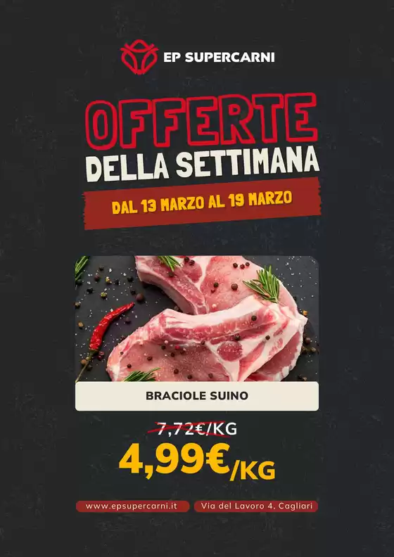 Volantino EP Supercarni a Trebisacce | Offerte della settimana | 2026-03-13T00:00:00.000Z - 2026-03-19T00:00:00.000Z
