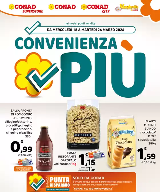 Volantino Margherita Conad a Montemesola | Convenienza Più | 2026-03-18T00:00:00.000Z - 2026-03-24T00:00:00.000Z