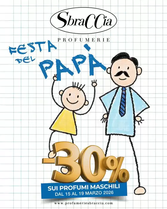 Volantino Profumerie Sbraccia a Moncalieri | Festa del papa | 2026-03-16T00:00:00.000Z - 2026-03-19T00:00:00.000Z