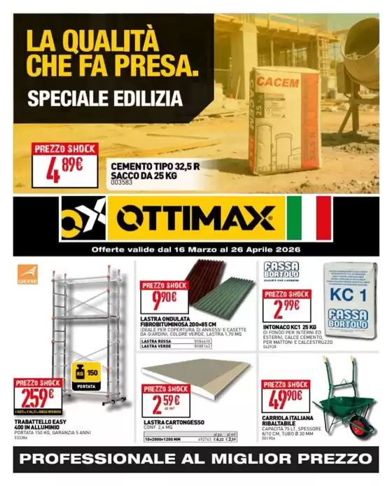 Volantino Ottimax a Arese | La qualita che fa presa | 2026-03-16T00:00:00.000Z - 2026-04-26T00:00:00.000Z