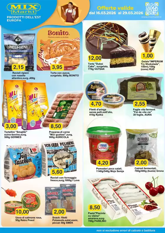 Volantino Mix Markt a Limatola | Prodotti Dell'Est Europa | 2026-03-16T00:00:00.000Z - 2026-03-29T00:00:00.000Z