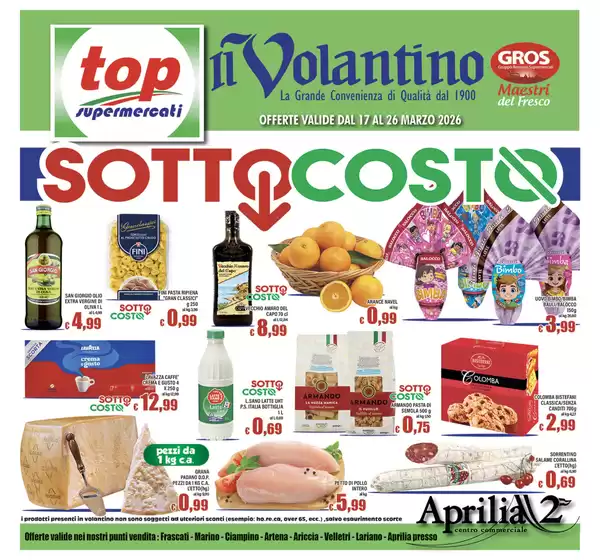 Volantino Top Supermercati a Prato Carnico | Sottocosto | 2026-03-17T00:00:00.000Z - 2026-03-26T00:00:00.000Z
