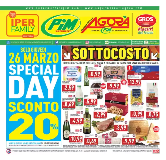Volantino Pim a Prato Carnico | Sottocosto | 2026-03-17T00:00:00.000Z - 2026-03-25T00:00:00.000Z